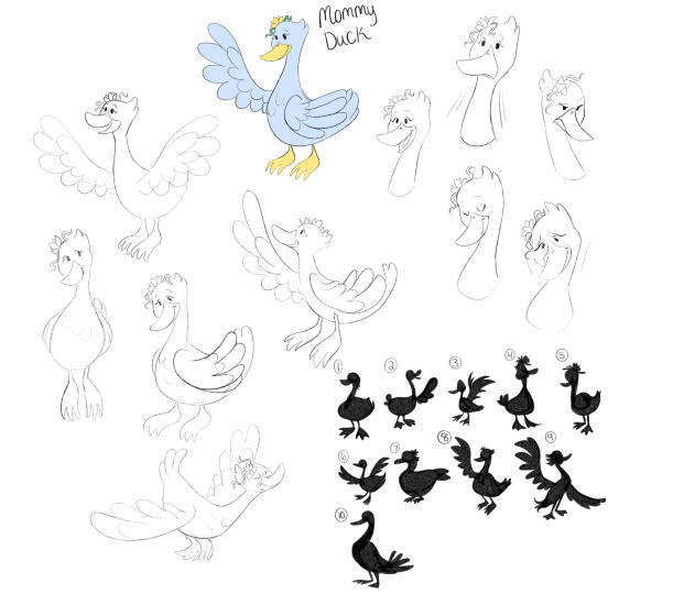 Mommy Duck Character Ideation